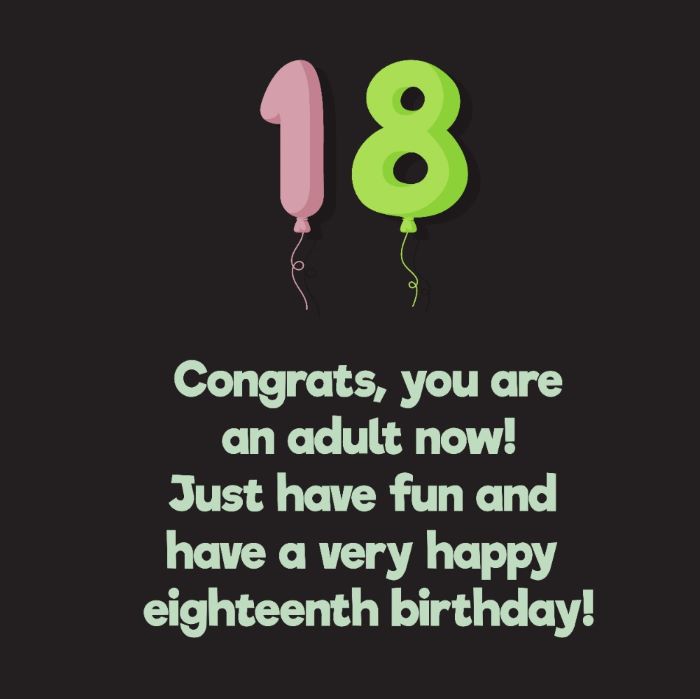 18th birthday wishes for boys